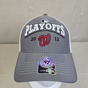 Washington Nationals Hat Strap Back 2012 Postseason 47 DC Nats Baseball Cap MLB